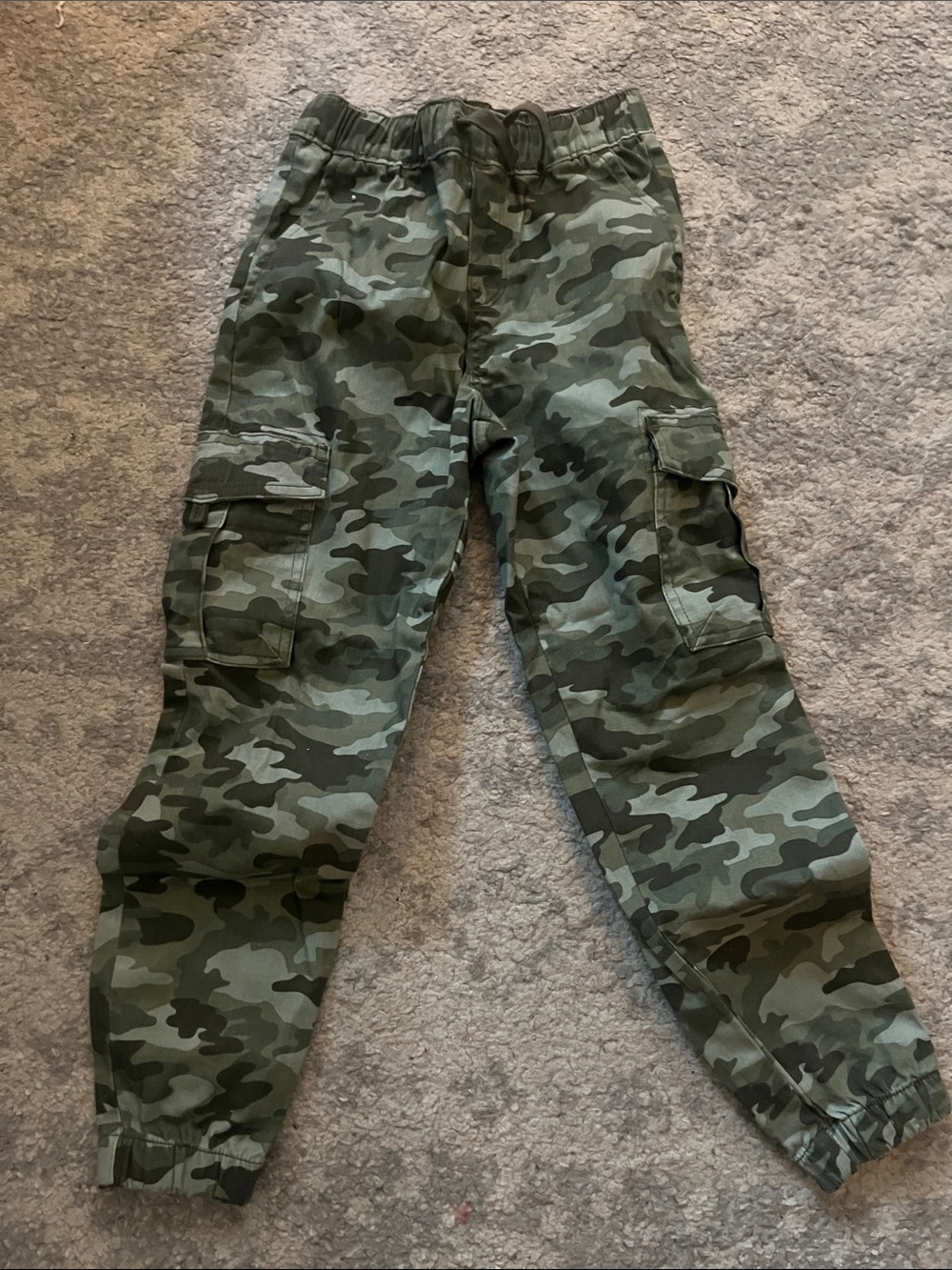 Gymboree Boys Camouflage Cargo Joggers - Green size 6 boys